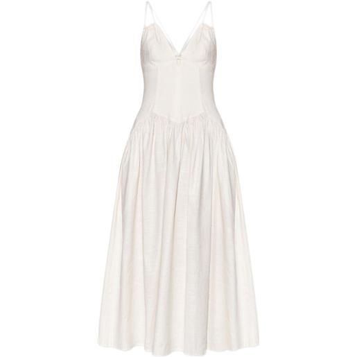 Cult Gaia abito con spalline sottili - bianco