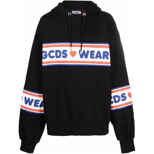 GCDS felpa con stampa - nero