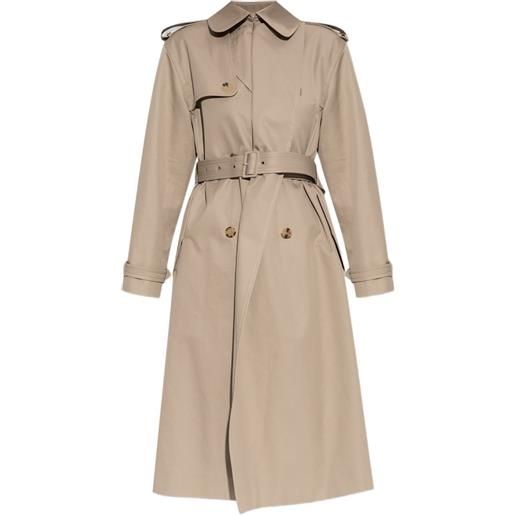 Alexander McQueen trench doppiopetto con cappuccio - toni neutri