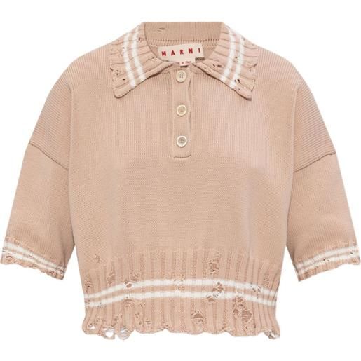 Marni polo in maglia - rosa