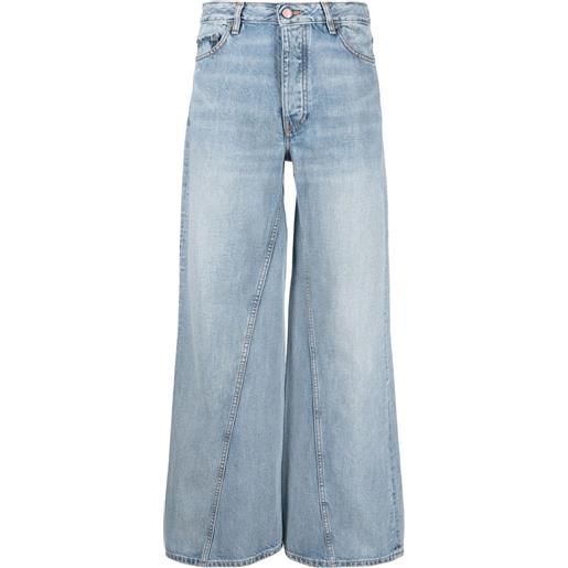GANNI jeans a gamba ampia - blu