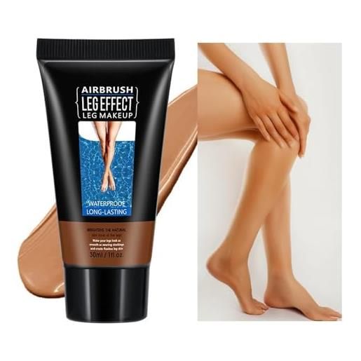 HLYICRQ leg makeup waterproof no transfer, leg makeup lotion, leg makeup to cover veins, long lasting body leg cover up makeup for tattoo cover up (bronze)