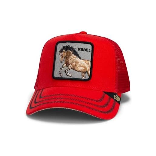 Goorin Bros. duck canvas collection cappello trucker per uomo e donna, rosso (the wild west), taglia unica, rosso, taglia unica