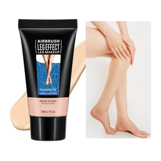 HLYICRQ leg makeup waterproof no transfer, leg makeup lotion, leg makeup to cover veins, long lasting body leg cover up makeup for tattoo cover up (fairest sheen)