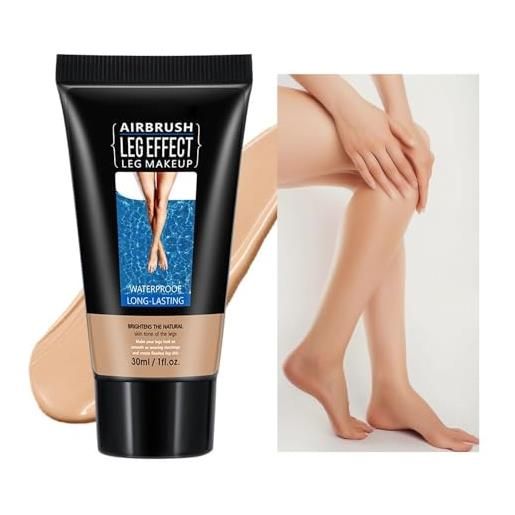 HLYICRQ leg makeup waterproof no transfer, leg makeup lotion, leg makeup to cover veins, long lasting body leg cover up makeup for tattoo cover up (medium sheen)