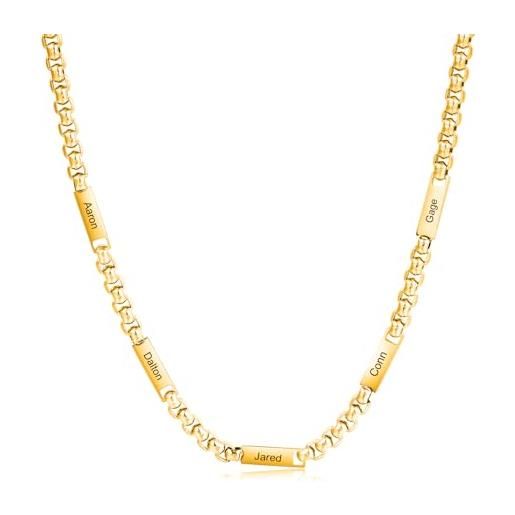 Collana Cattolica Con Pendente Rettangolare Papa In Zirconia – Gioiello Religioso In Acciaio Inox Per Uomo E Donna YA5955 - 3