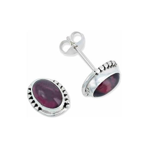 Orecchini In Argento 925 Con Ametiste, Granati, Pietra Di Luna E Io - Foto 5