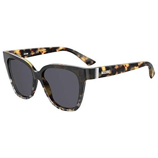Moschino occhiali da sole mos066/s puu animalier havana 55/15/140 donna