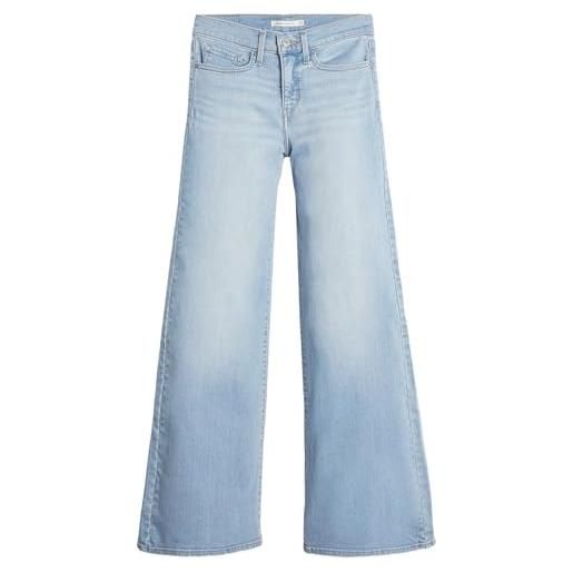 Levi's 318 shaping wide leg jeans, tall glass of water, 26w x 30l donna