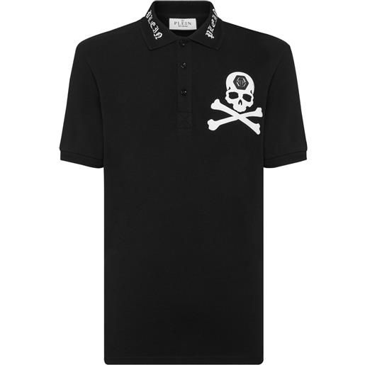 Philipp Plein polo con stampa - nero