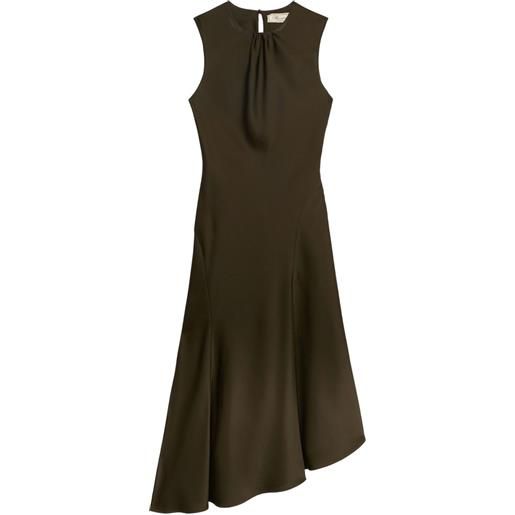 Blumarine abito asimmetrico - marrone