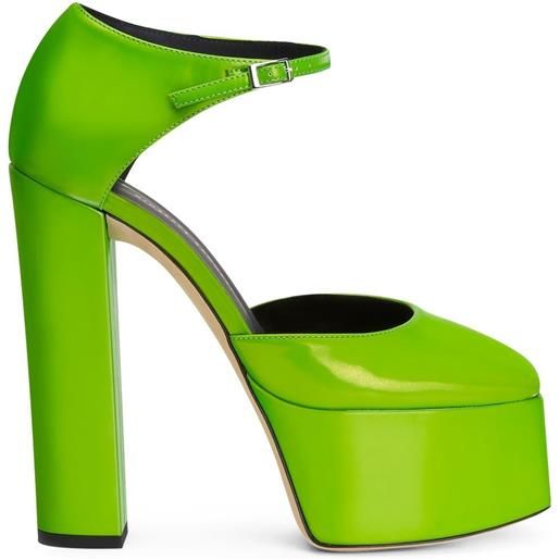 Giuseppe Zanotti pumps bebe con plateau - verde