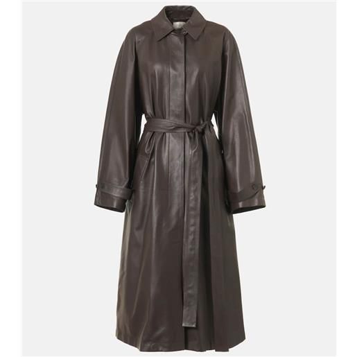 The Row cappotto ryota in pelle