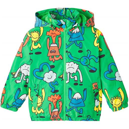 Stella McCartney Kids impermeabile con stampa