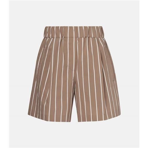 Brunello Cucinelli bermuda in misto cotone a righe