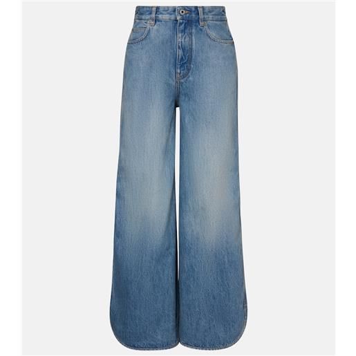 Loewe jeans a gamba larga e vita media