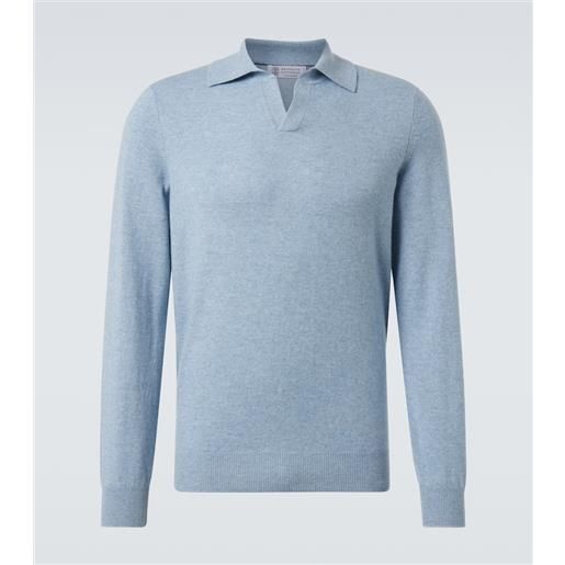 Brunello Cucinelli polo in cashmere