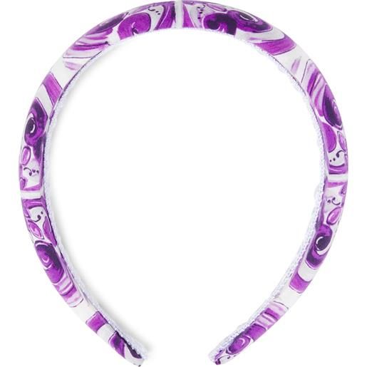 Dolce&Gabbana Kids cerchietto majolica in cotone