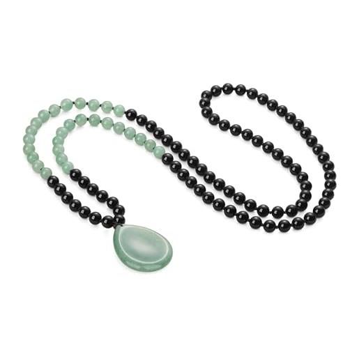 Collana Giada Naturale 10mm Collana Lunga In Giada Naturale Verde - Foto 10