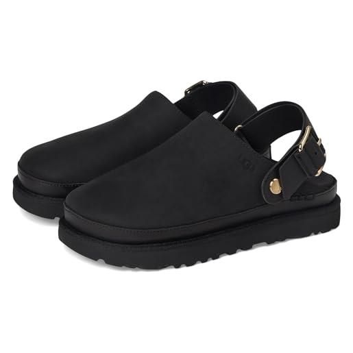 UGG w goldenstar villa clog, pantofole donna, nero, 36 eu