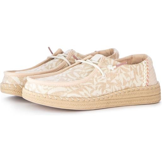 HEY DUDE SHOES hey dude | scarpe basse wendy espradille retro palm beige