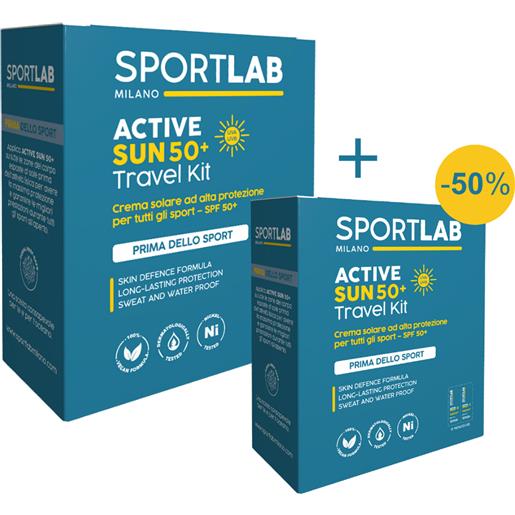 SPORTLAB MILANO active sun 50+ travel kit - double pack