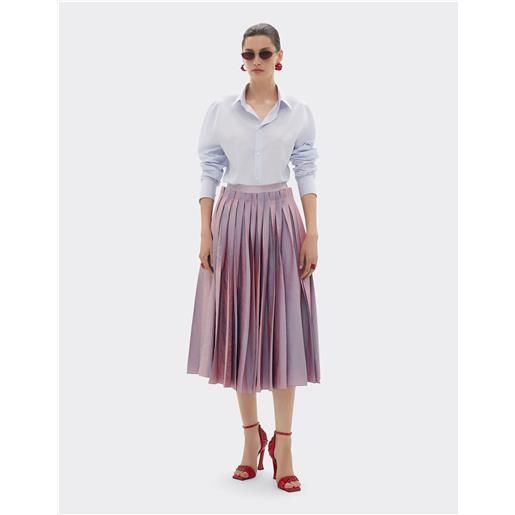 Ferrari gonna lunga in twill di nylon cangiante - female gonne glicine 36