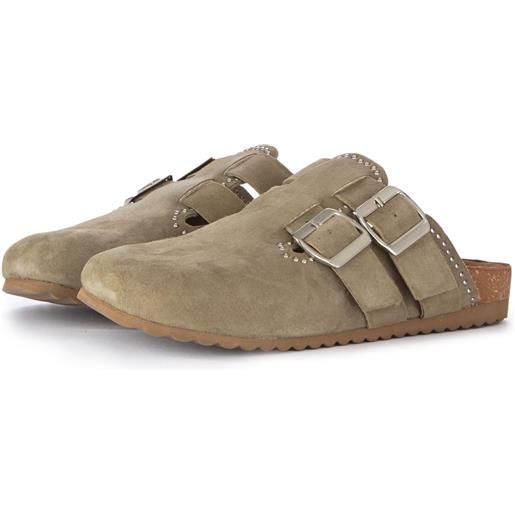 Scholl Ciabatte Donna Fae Pelle Scamosciata F300582361 - MyBrand Italia