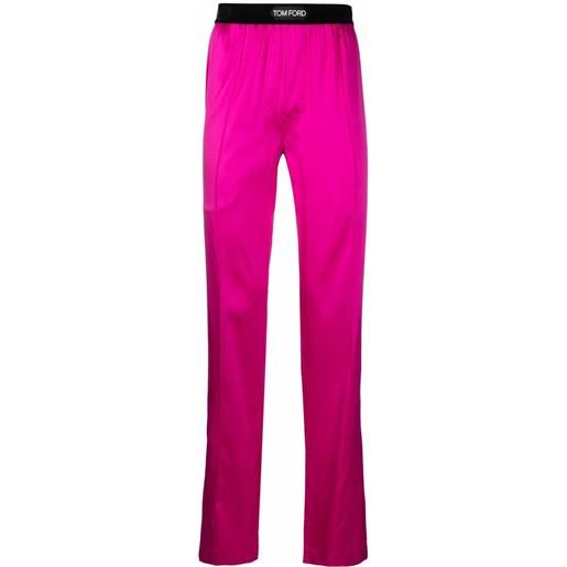 TOM FORD pantaloni sportivi con logo - rosa
