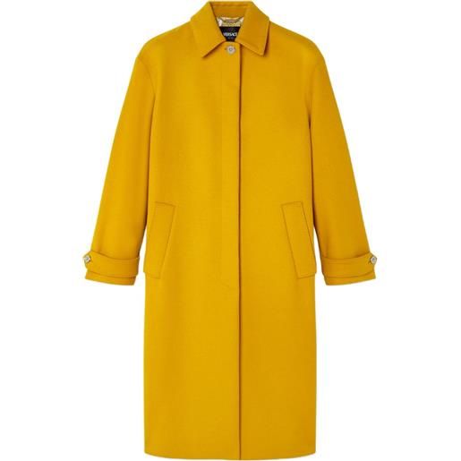 Versace cappotto con testa di medusa - giallo