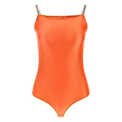 FREDDY body in jersey con scollo dritto e spalline elasticizzate - nasturtium - small