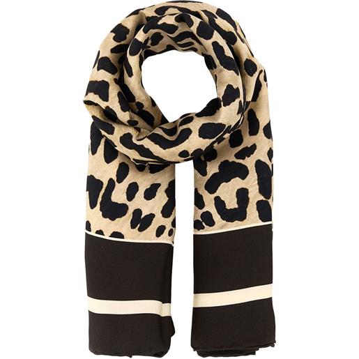 Valentino Garavani foulard leopardato in seta - marrone