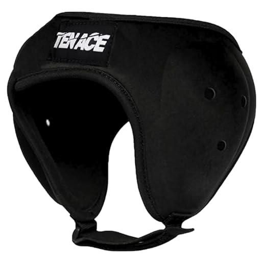 Tenace paraorecchie per wrestling, grappling, mma, bjj, rugby, arti marziali (nero)