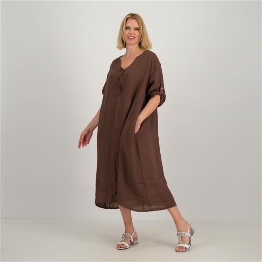 Lucrezia Sciortino abito lungo over in lino