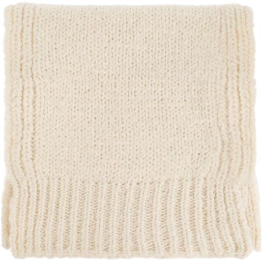 JIL SANDER+ sciarpa con applicazione - toni neutri