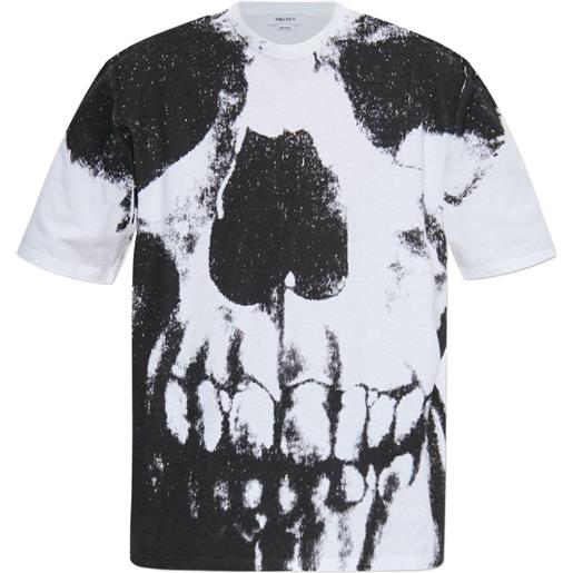 Alexander McQueen t-shirt con stampa - bianco