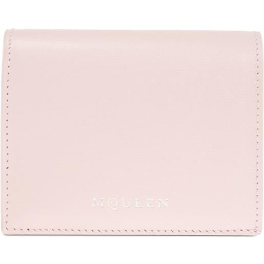Alexander McQueen portafoglio in pelle - rosa