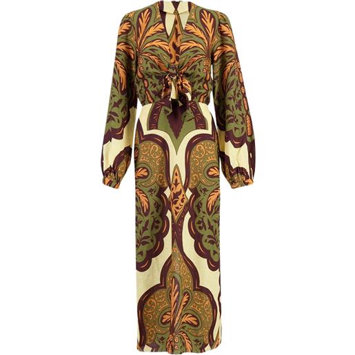 Johanna Ortiz abito con stampa paisley - toni neutri