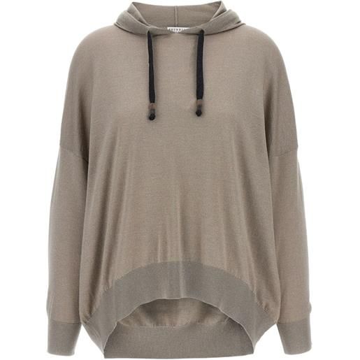 Brunello Cucinelli felpa con cappuccio - toni neutri