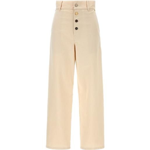 Moschino jeans a vita alta - toni neutri