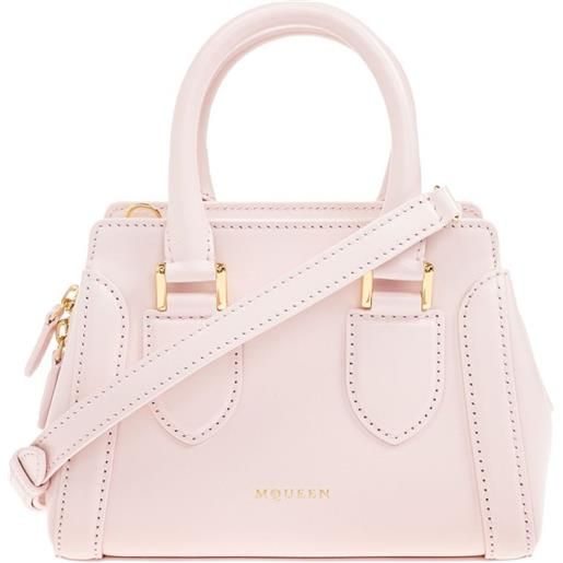 Alexander McQueen borsa tote mini in pelle - rosa