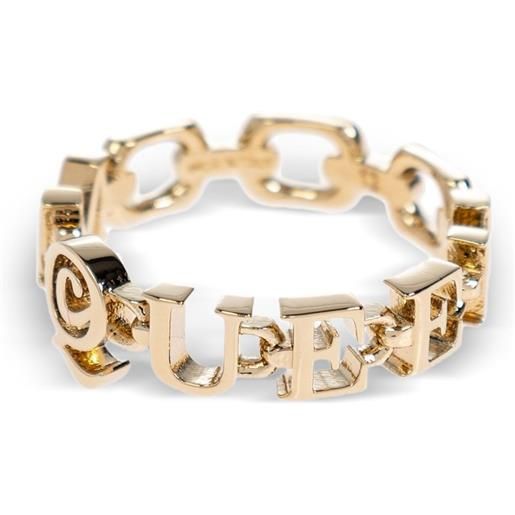 Alexander McQueen anello con logo - oro
