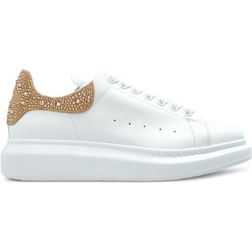 Alexander McQueen sneakers oversize in pelle - bianco
