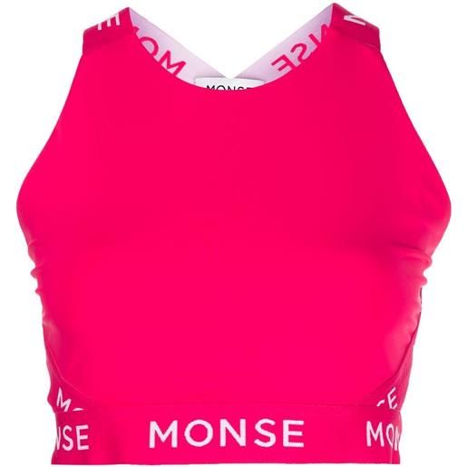 Monse top con scollo all'americana - rosa