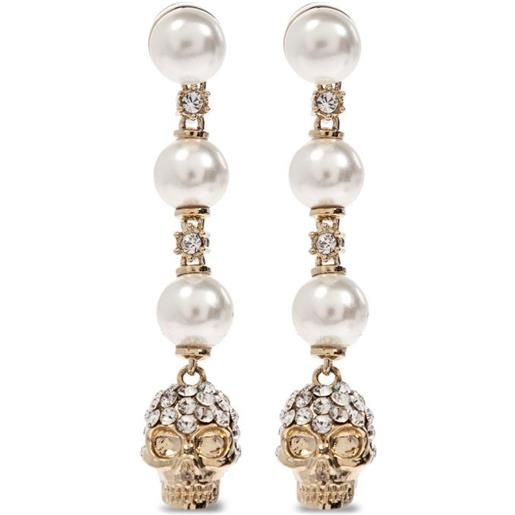 Alexander McQueen orecchini con cristalli - oro