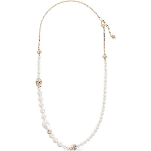 Alexander McQueen collana con cristalli - oro