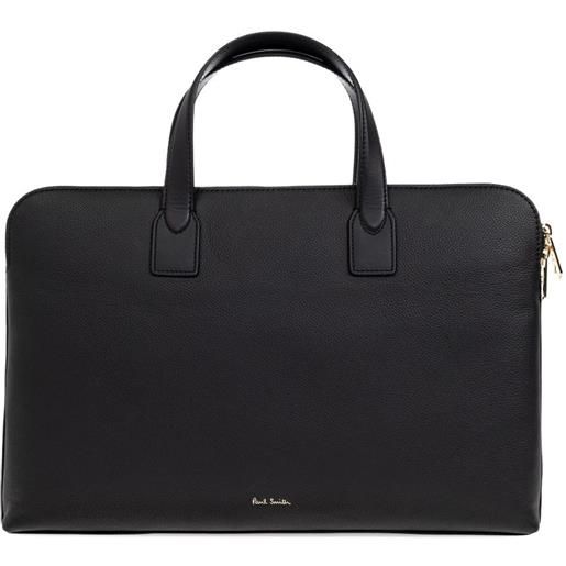 Paul Smith borsa porta pc a righe - nero