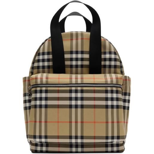 Burberry Kids zaino a quadri - marrone