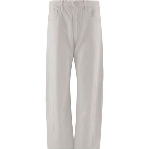 MOTHER jeans a gamba ampia - bianco