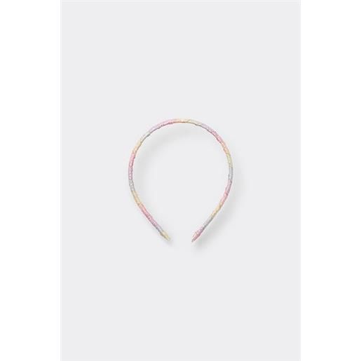 Tezenis cerchietto per capelli bimba arcobaleno glitter unisex multicolore